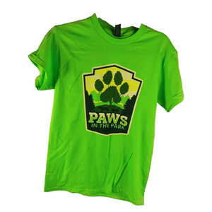 Paws In The Park Men's T Shirt Small Rural King Dogs Cats Park Guide